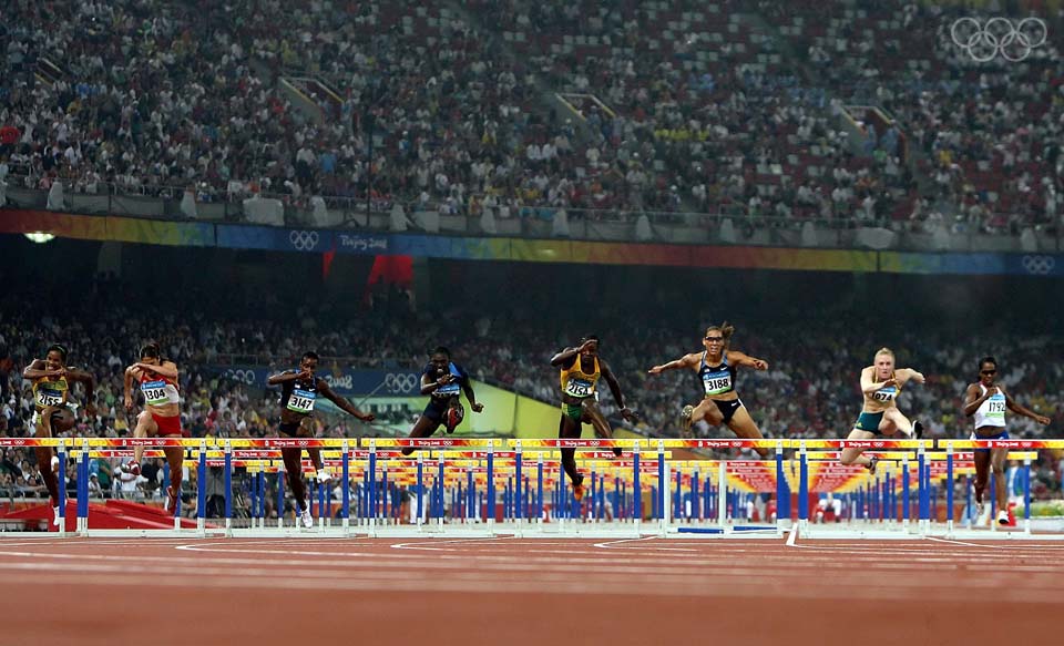 Olympische Spiele London 2012. Ergebnisse Leichtathletik 100 m Hürden